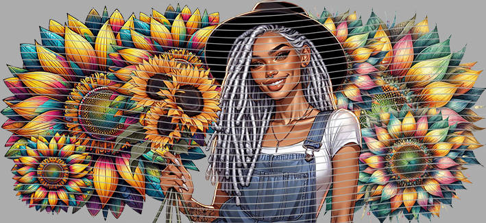 16oz Sunflower Girl-SU-368